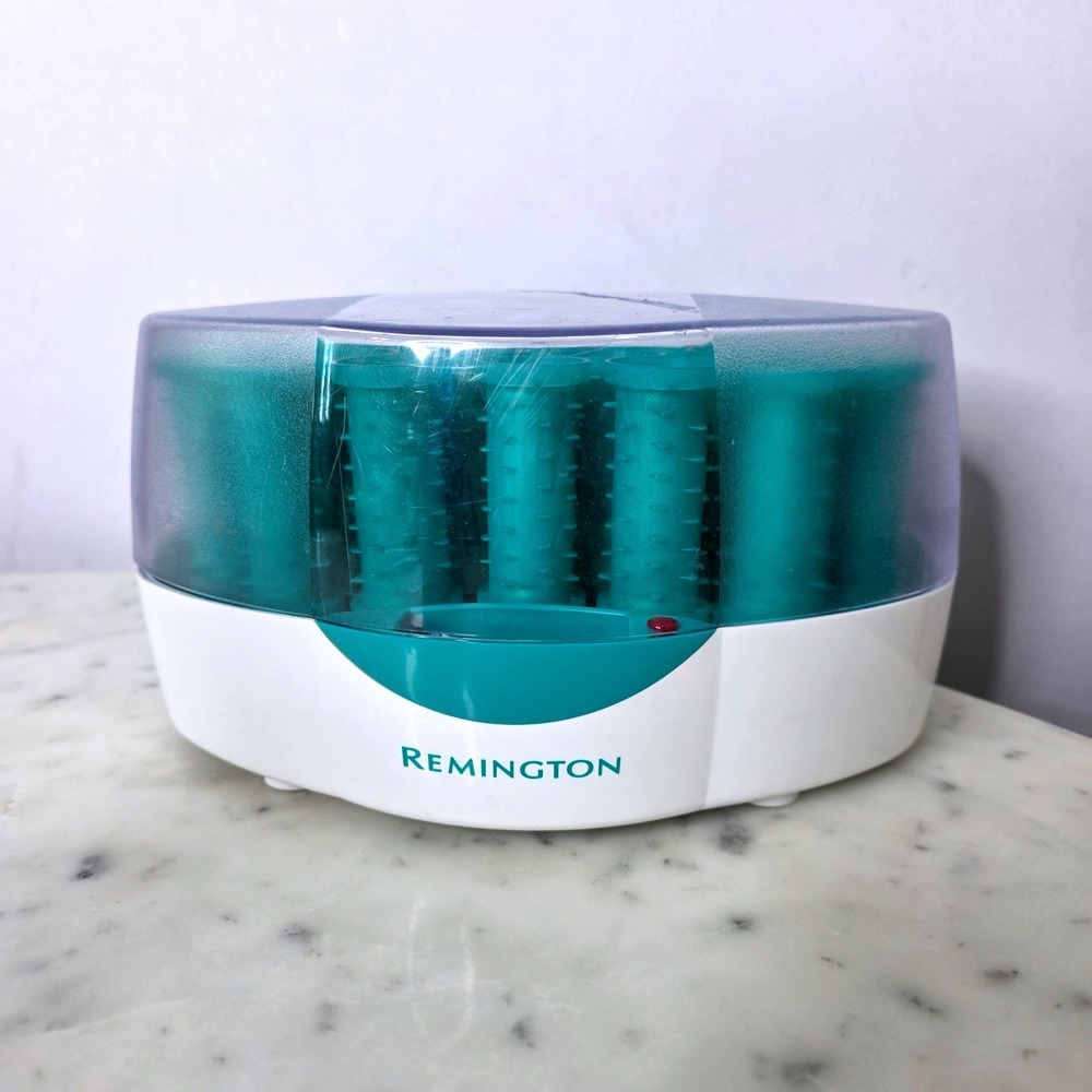 Remington H-1080N Ionic Hot Rollers 20 Wax Core Body Waves Teal Tested NO PINS